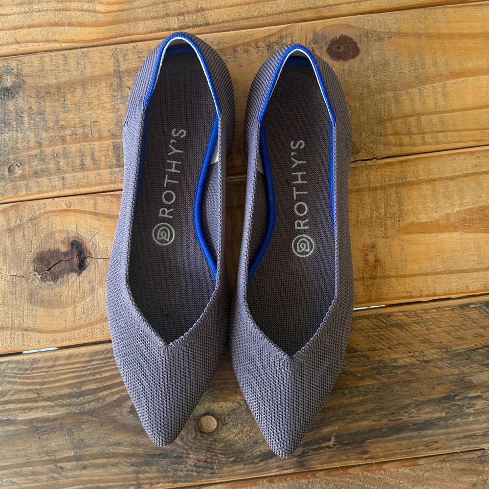 NWOT Rothys Mink Points Flats 8 - Picture 2 of 8